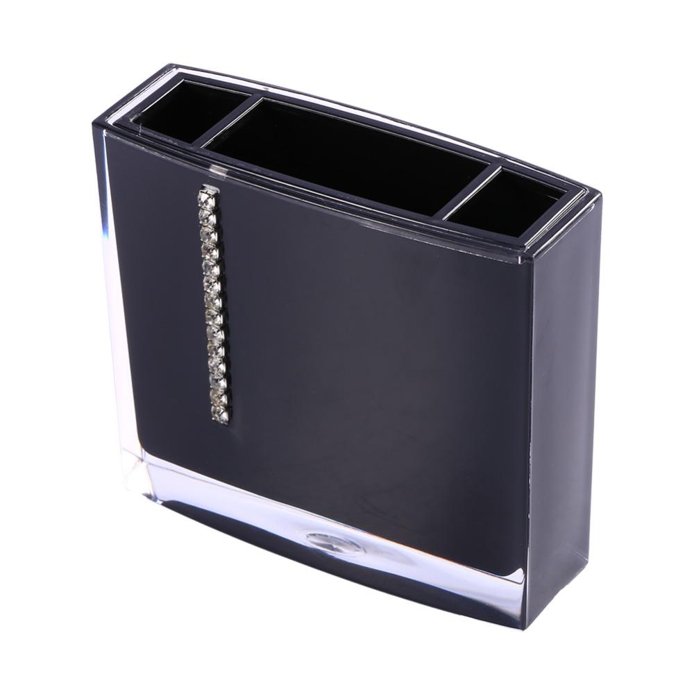 Black Bathroom Accessories Set Acrylic Bath Vanity Set Luxury Bathroom Decor Set Guest Bath