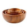 Solid Acacia Wood Bowl