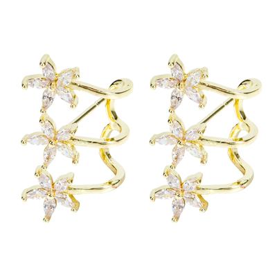 Ear Cuff Earrings Earring Cartilage Crawler Wrap Flower Stud Claw Jewelry Studs Pierce Cuffs Unpierced Ears Helix Fake