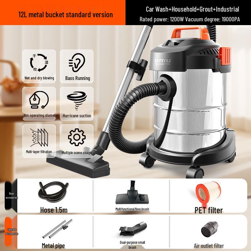 Yili High-Power Handheld Vacuum Cleaner for Home, Industrial, and Commercial Use
