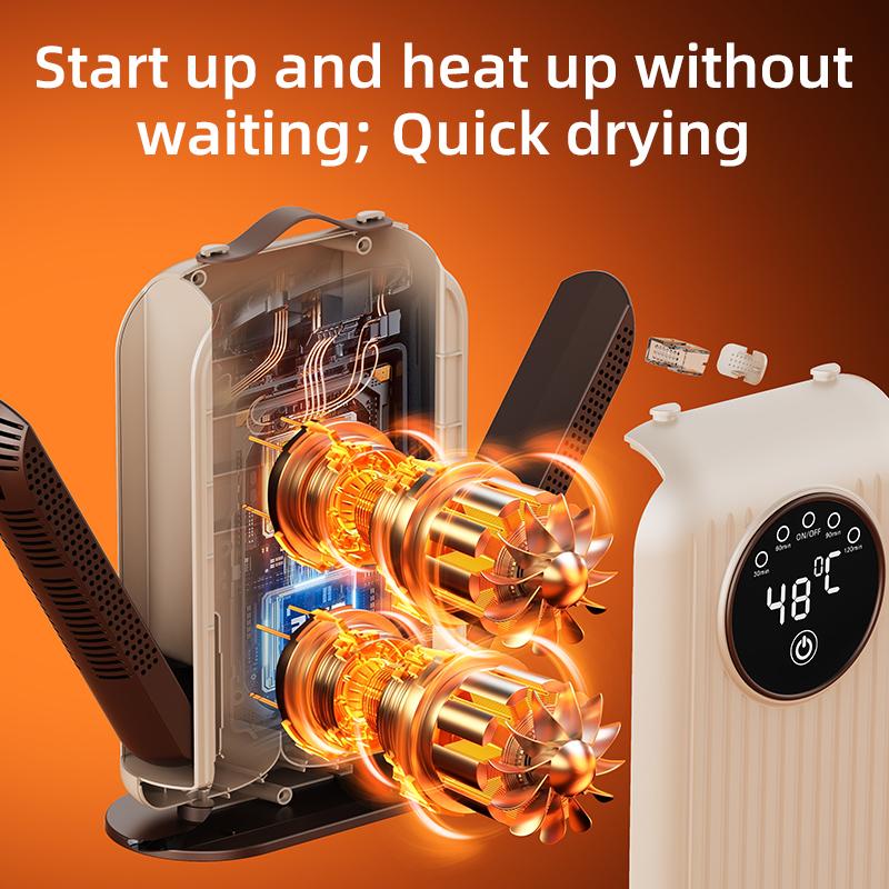 New Electric Shoe Dryer Deodorization Sterilization Heater Smart Dehumidifier Heater Multifunctional Sock Dryer