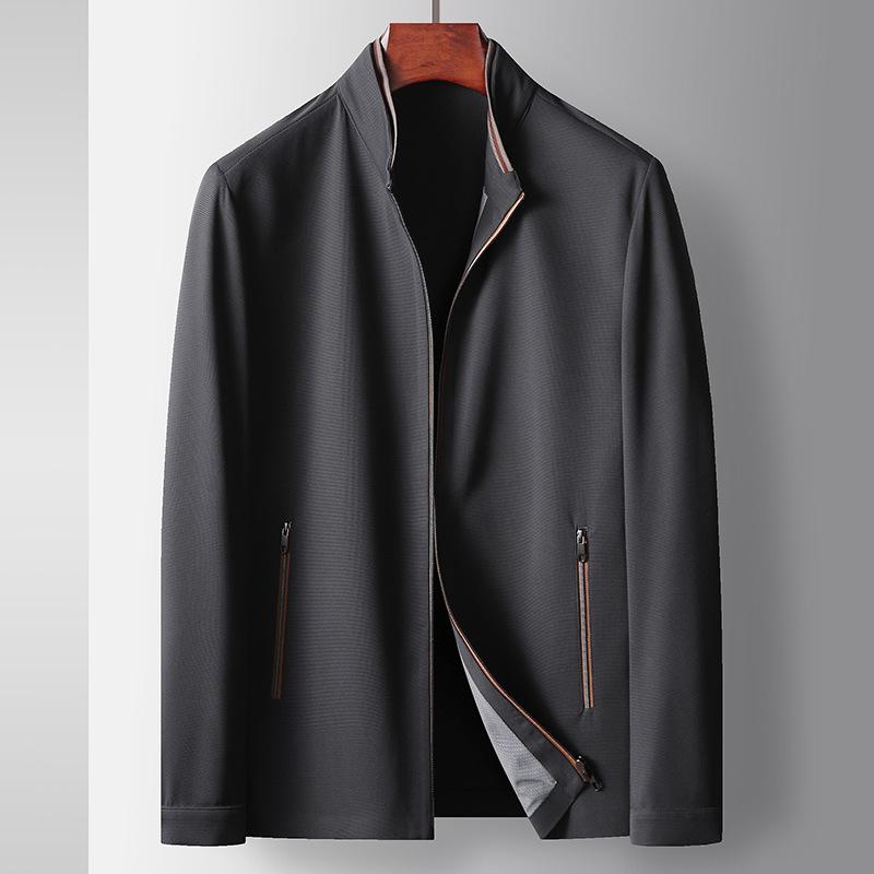 Spring and Autumn Stand-up Collar UV-proof Middle-aged and Young People Light Luxury Business Leisure Thin Sunscreen Jacket