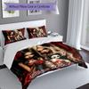 3pcs Custom Name Dark Angelic Fantasy Bedding Set Printed Bedding Set Duvet Cover Closure Includes 1 Duvet Cover & 2 Pillowcases Bedroom Decor