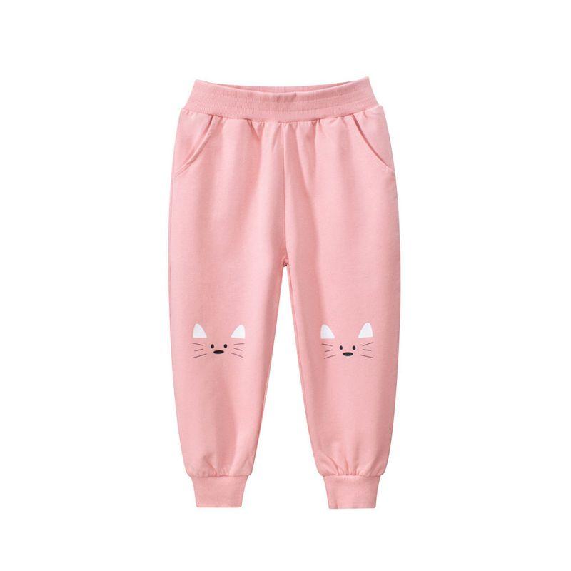 Brand Foreign Trade Children s Clothing 2026 Summer New Girls Long Pants Baby Pants Children s Pure Cotton Pink Sports Pants Thin Pink 90