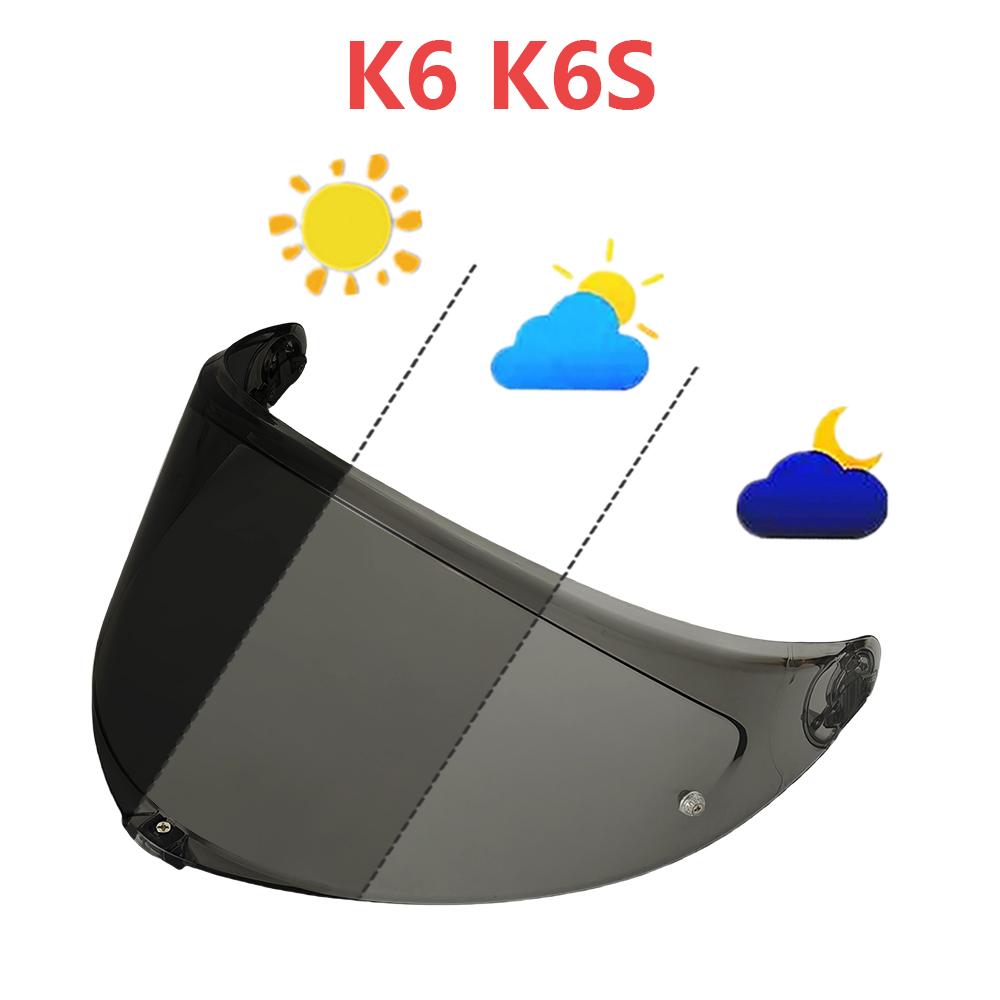 K6S Visor For AGV K6 Full Face Motercycle Helmet Visor Lens Capacete Helmet Accessories Multi Color Helmet Visor Dropship