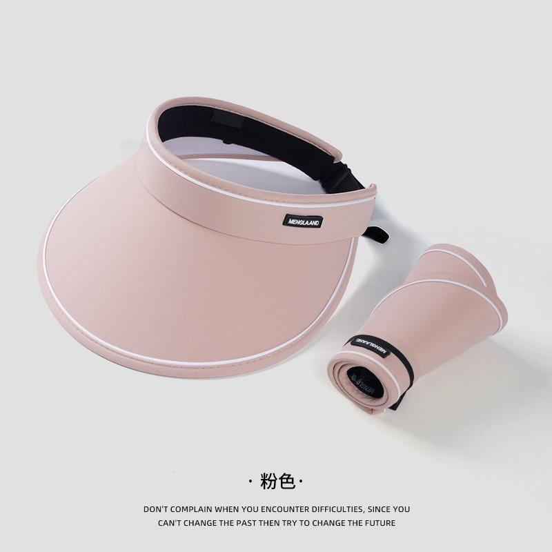 UPF50 + Summer Big Brim Cycling Anti-ultraviolet Empty Top Sun Protection Hat Female Uv Sun Hat Sun Hat Cover Face