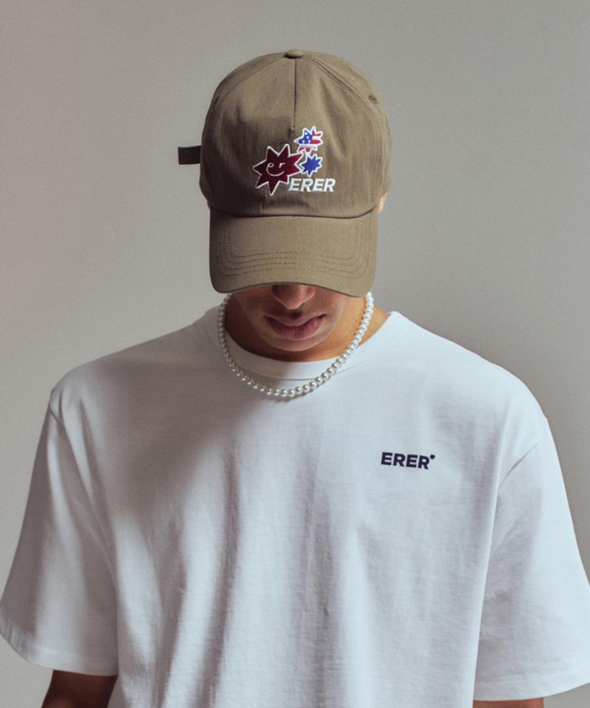 ERER (Us) Three Star Ball Cap Khaki