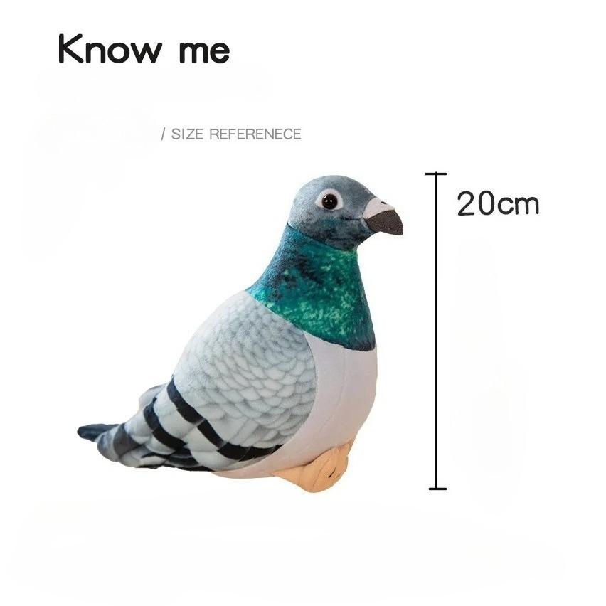 Simulation Pigeon Plush Toy Cartoon Birds Peace Dove Doll Doll Children Doll Gift Wholesale