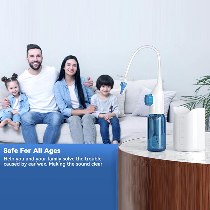 Nástroj na odstranění ušního mazu Manuální systém proplachování uší Bezpečný a účinný čistič uší pro dospělé a děti Sada čisticích myček