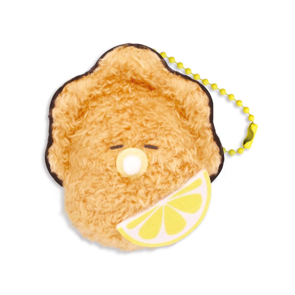 

Round-eyed oyster, fried oyster, petite mascot, BC stuffed toy, approx. 6.5cm (lemon)