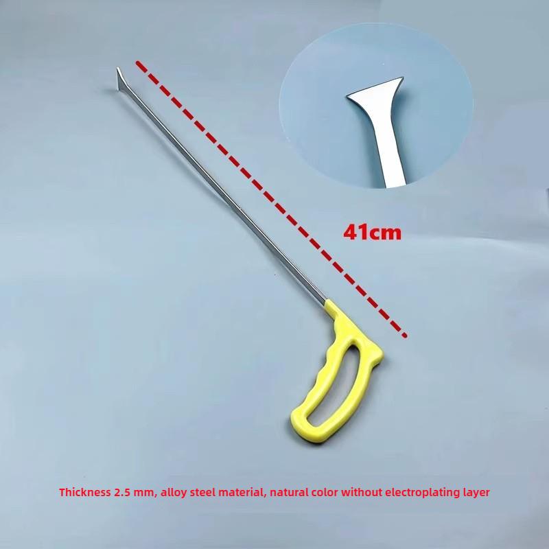 4pcs New Car Painless Dent Repair Tool Stainless Steel Removal Rod Flat Shovel Hail Dent Removal Car Door Dent Removal Body