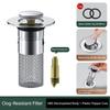 Basin Drain Filter with Hair Catcher Universal Drain Filter Stainless Steel Popup Sink Stopper Fits Bathroom Laundry Sink Drains