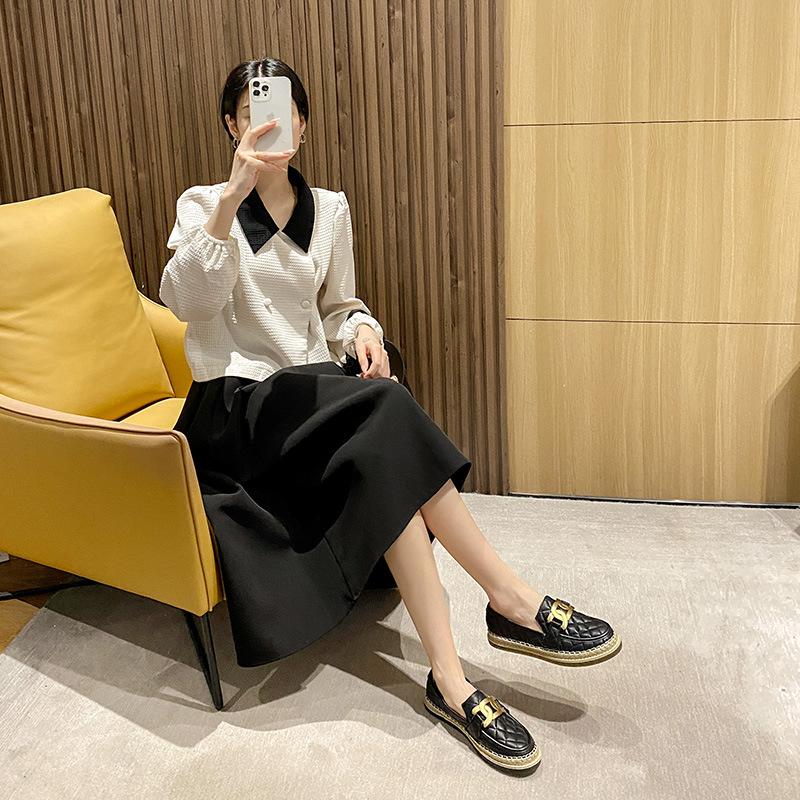 Fisherman Shoes Women's 2025 New Non-slip Flat-soled Thick-soled One-pedal Lazy Loafers