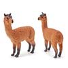 Animal Figurine Simulation Donkey Alpaca Red Deer Sheep Animal Model Toys Desktop Ornament Gift for Home