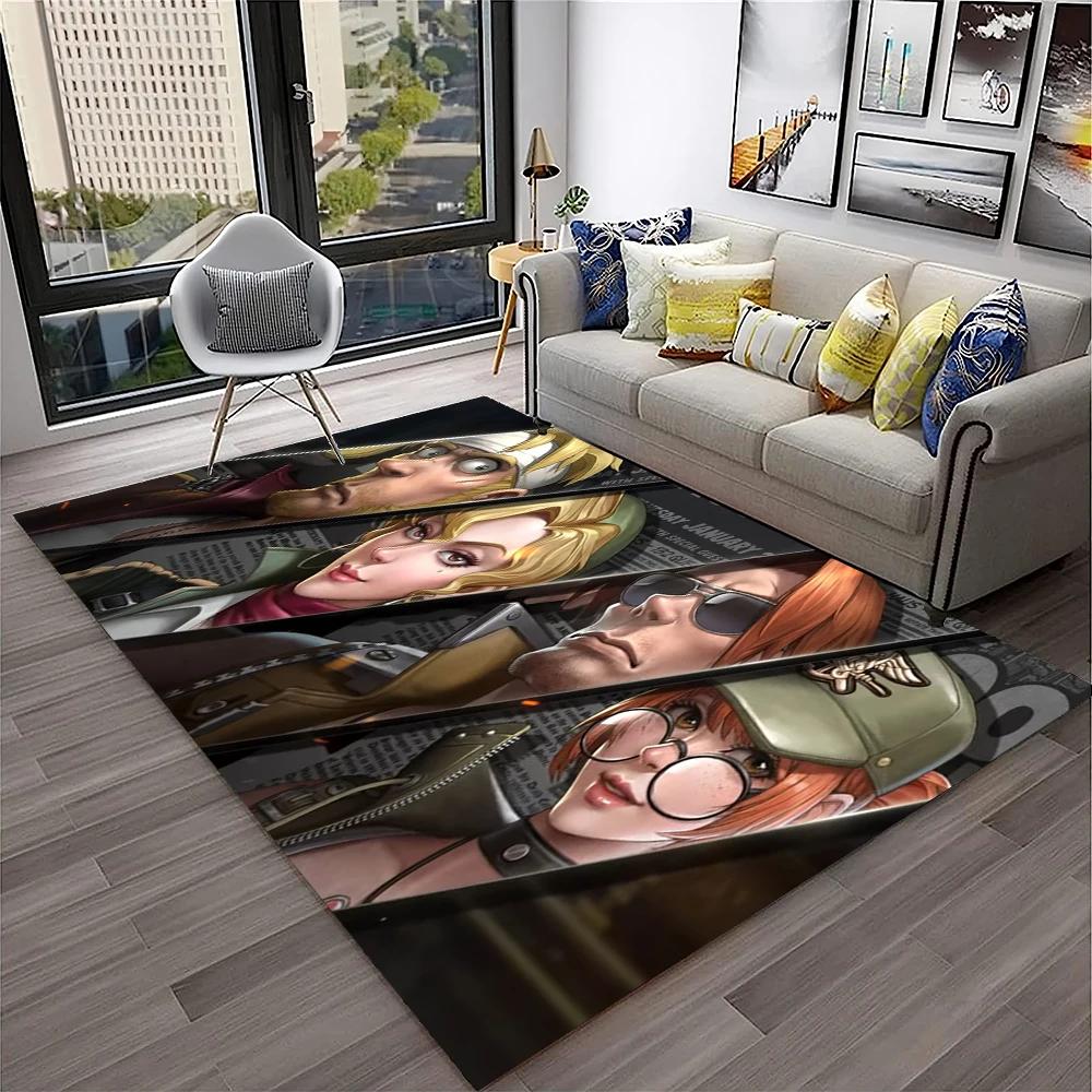 Retro Game Metal Slug Gamer Cartoon Carpet Rug for Home Living Room Bedroom Sofa Doormat Decor,kids Area Rug Non-slip Floor Mat