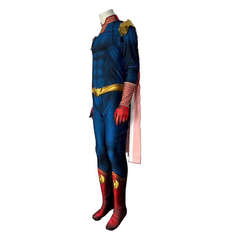 Black Robe Picket Homeland Onesie Cosplay Halloween Party Show Costume Superman Cos