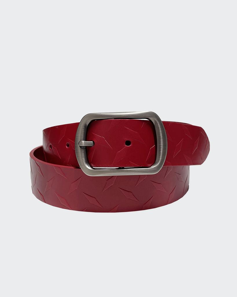 Mubigeuakaibeu Diamond Plate Belt (Red)