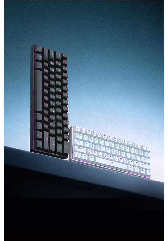 Key Sheng G61 Wired Mechanical Keyboard, 61-Key, Blue Switch, LED Colorful Backlight, Type-C, Gaming.