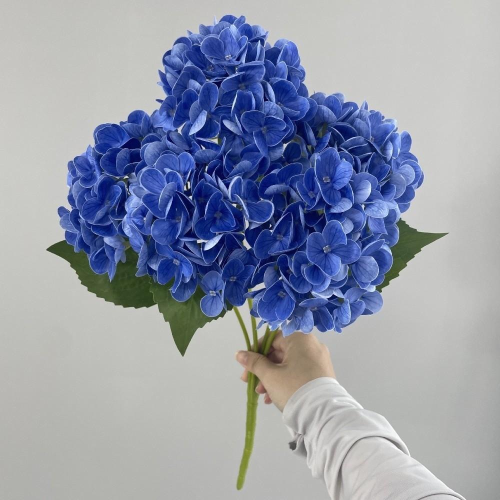 Big Head Artificial Hydrangea Flower Realistic Faux Flowers  Home Decoration