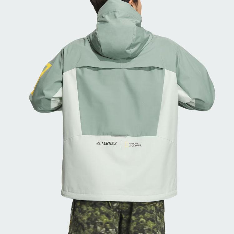 New Adidas x National Geographic Jackets Coats Men's Dusty Green IS9507