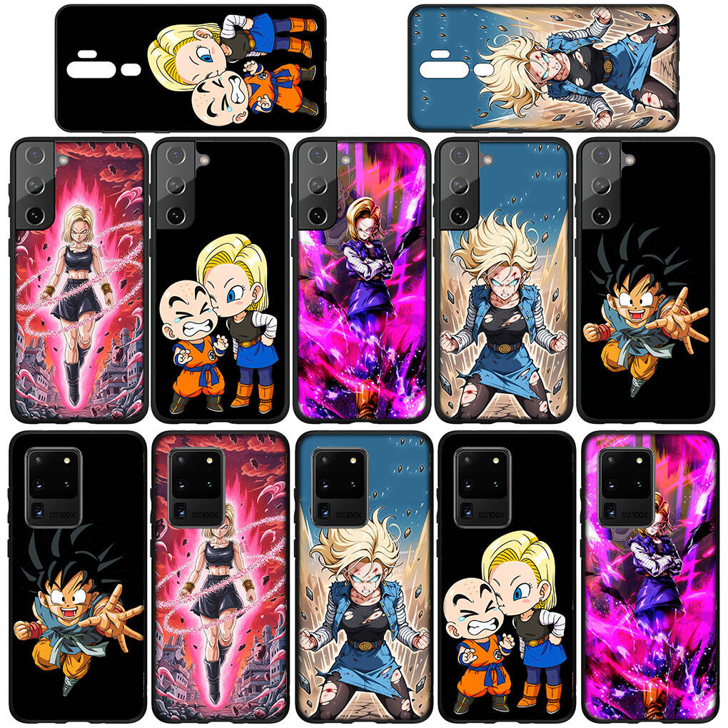 Phone Case for iPhone 17 15 16 Plus Redmi Note 14 12 11 13 Pro Max Huawei P30 P20 Lite Y9 OPPO A60 A80 A54 Android 18 Silicone Dragon Gokus Ball Cover