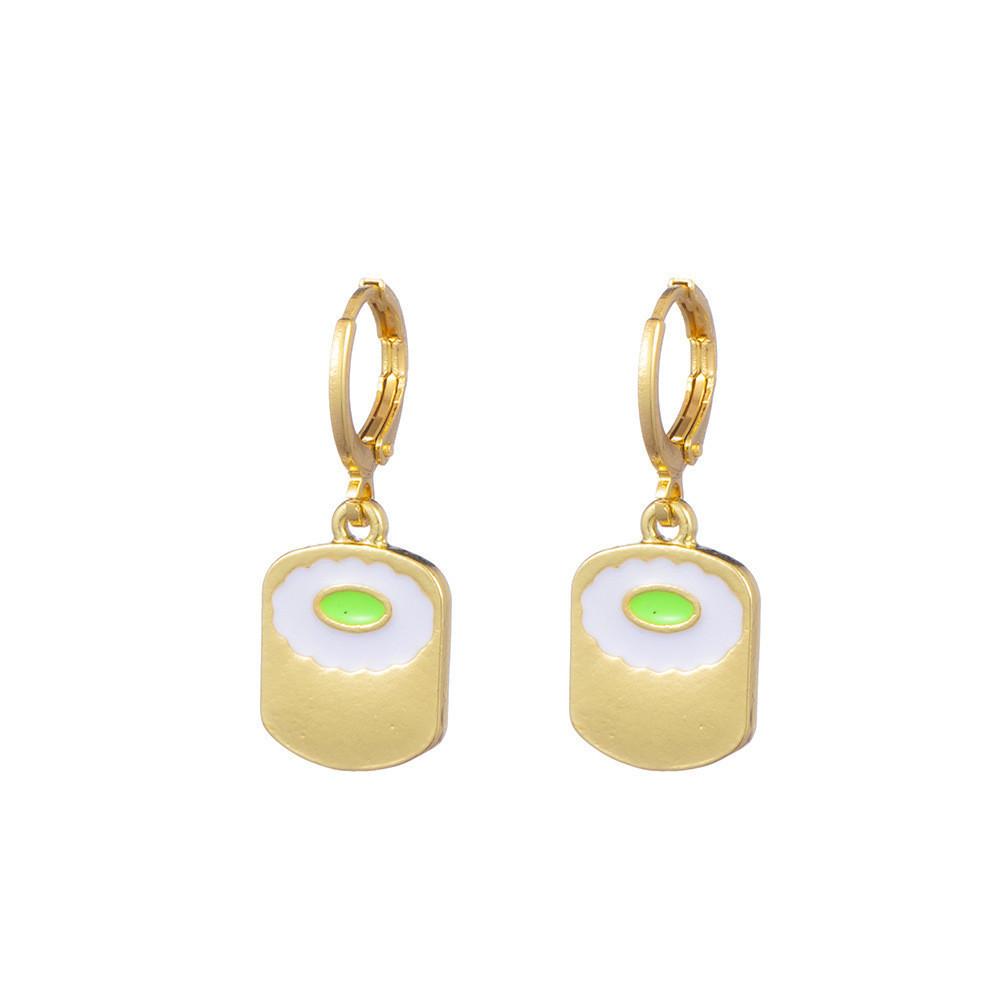 Trendy Alloy Rose Butterfly Cloud Earrings Fashionable Geometric Shapes For Street Style Photography