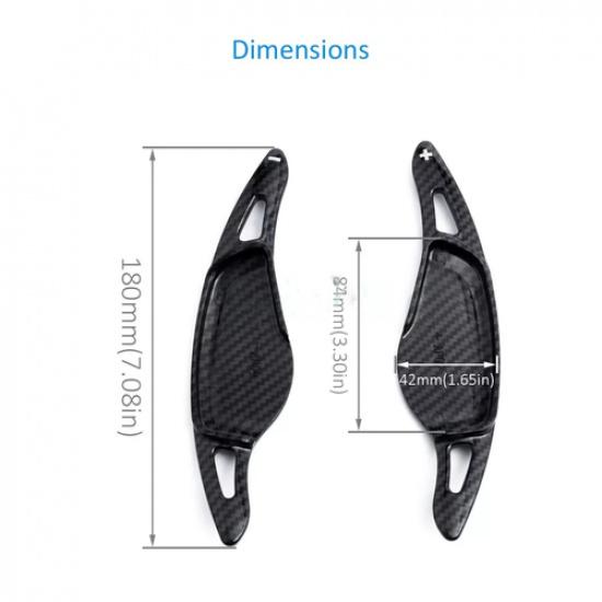 For BMW Carbon Fiber Steering Wheel Paddle Shifter Shift Extension Accessories