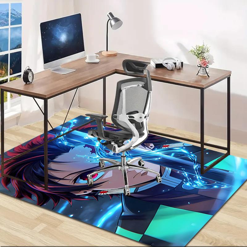 1pc Demon Slayer2 Design Area Rug - Non-Slip, Soft & Cozy Floor Mat for Living Room, Bedroom, Office - Indoor/Outdoor Decorative Carpet