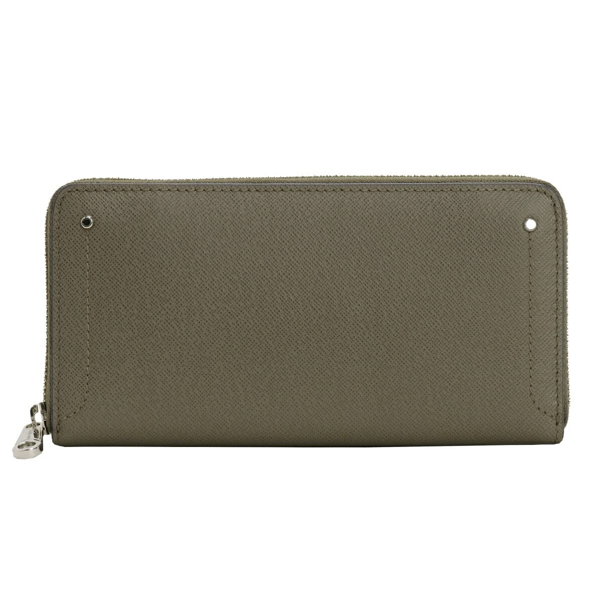 

Kiefer Neu Sottile Round Long Saffiano Free Size Wallet, Leather, Zipper-Around, Scratch-Resistant, Gray, сірий колір