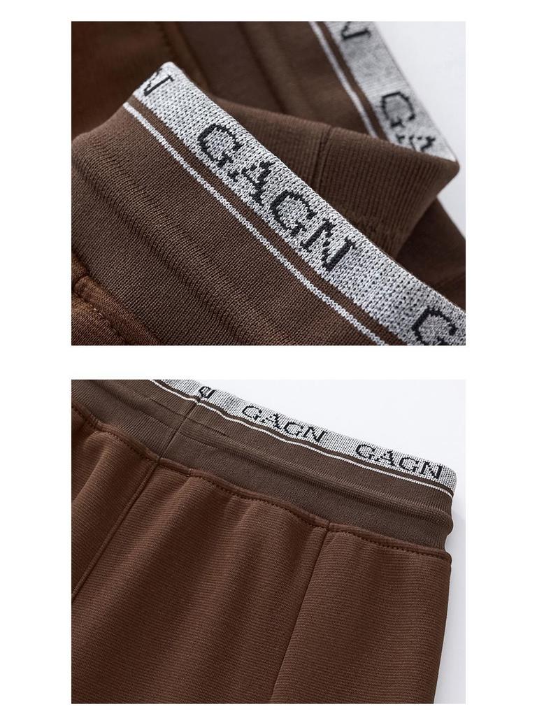 GAGN Europäischer Stil High Waist Schlankmachende Weitbein-Hose für Mütter mittleren Alters - Herbst 2025.