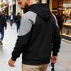Męska Luźna Rekreacyjna Outdoorowa Z Kapturem Kaptur Kontrastowe Kolory Bluza z Kapturem