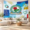 Blackburn Rovers Football Wall Tapestry, Soft Fabric Wall Hanging, Decorative Backdrop For Bedroom Home Wall Art