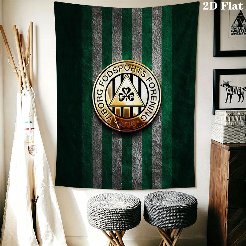 Viborg FF logo Wall Hanging Printed Fabric Blanket Decorative Tapestries for Bedroom Living Room Home Decor