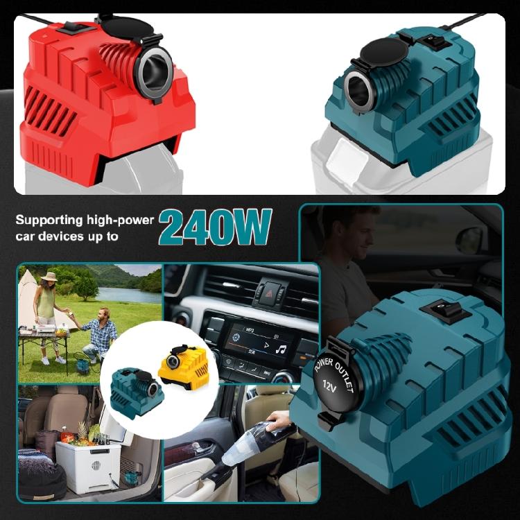 Car Charger Adapter Energy Efficient Featuring ABS Durability and Overload Protections Suitable for 18/20V Batteries