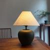 Wabi-Sabi Handmade Ceramic Table Lamp - Japanese Design for Living Room or Bedroom Decor