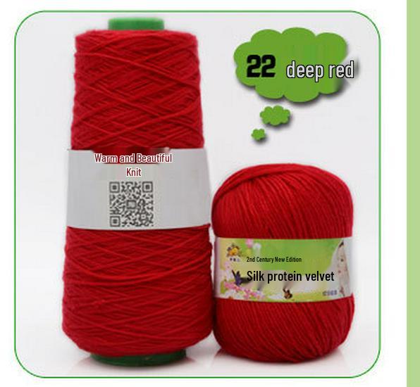 Filato di Cotone al Latte con Proteine della Seta per Maglieria e Uncinetto per Sciarpa per Neonato