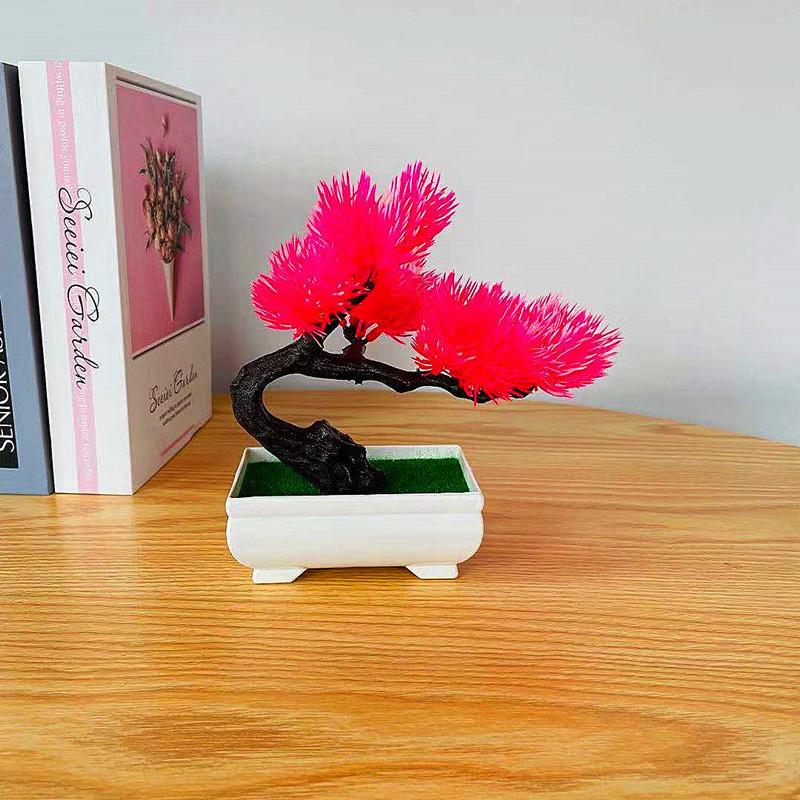 Pinus Plastic Hwangshanensis Plants Bonsai Plant With Realistic Appearance