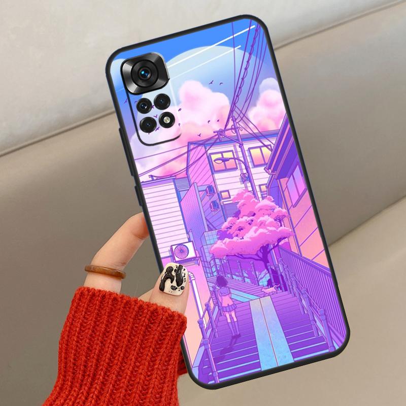 

Pastel Japan Kyoto City Case For Xiaomi Redmi Note 13 12 11 10 14 15 Pro Plus Cover For Redmi 15C 14C 10C 12C 13C 15 Note 15 Pro Plus 5G