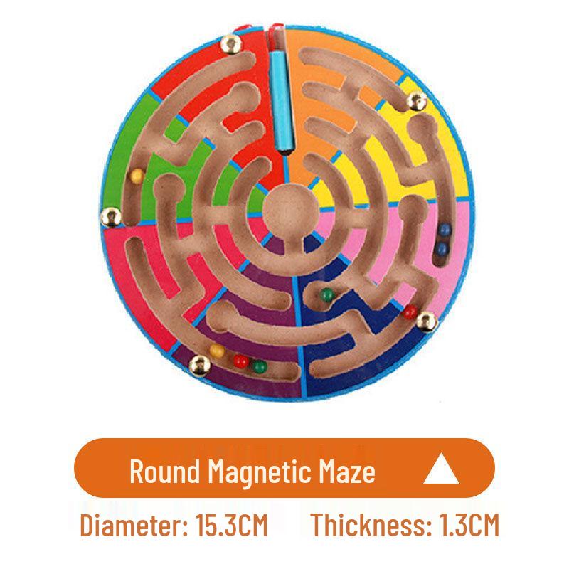 

Магнитный лабиринт-балансир: Мраморная ручка-контроль для детей 3-6 лет - Улучшает концентрацию и интеллектуальное развитие