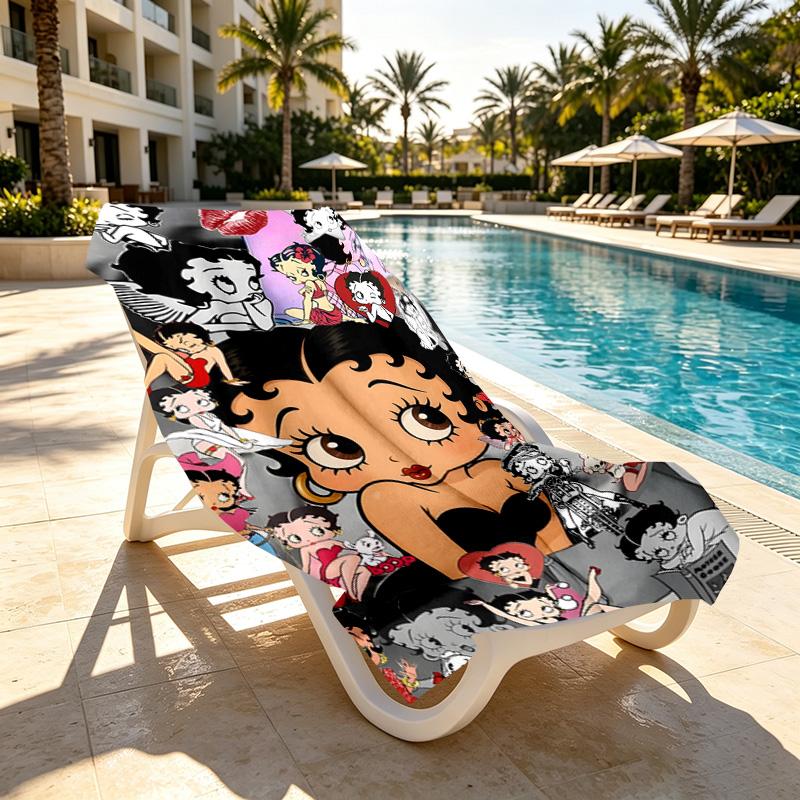 Doll Print Beach Towel Design, Soft, Lightweight. for Home Bathroom, Spa, Pool, Yoga, Surfing, Camping, Gift for Family, Friend