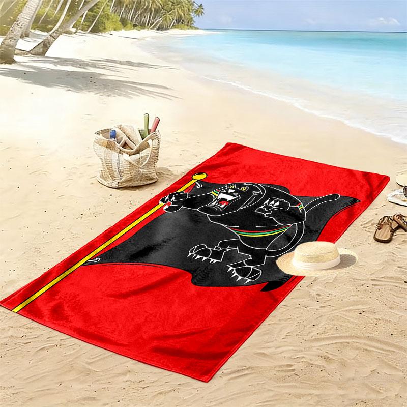Penrith Panthers Glory Print Beach Towel, Large Soft Quick Dry Towel for Beach Camping Swimming
