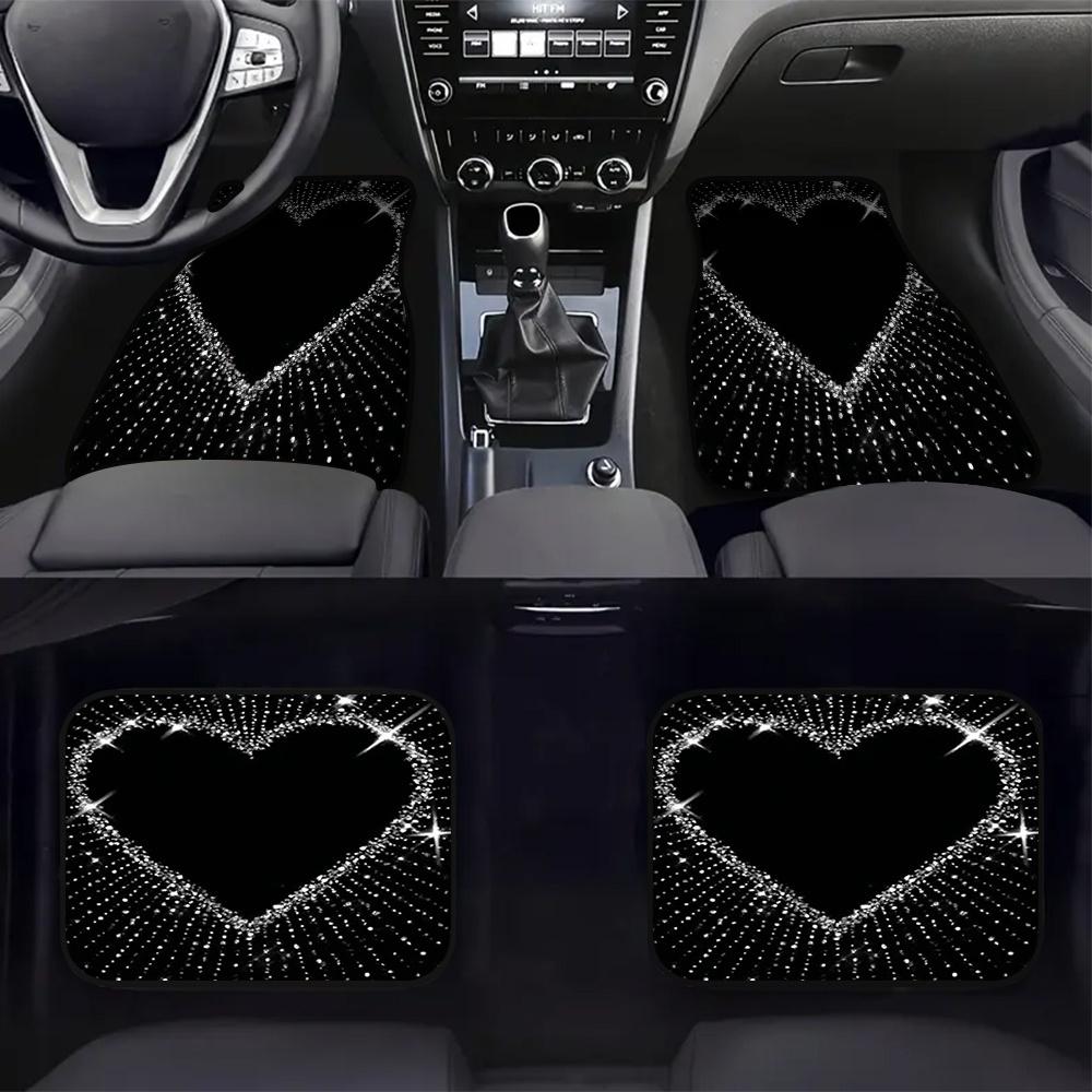 4pcs Car Floor Mats compatible with Hatchbacks or Minivans, featuring Easy Maintenance benefits and Car Owner Gift