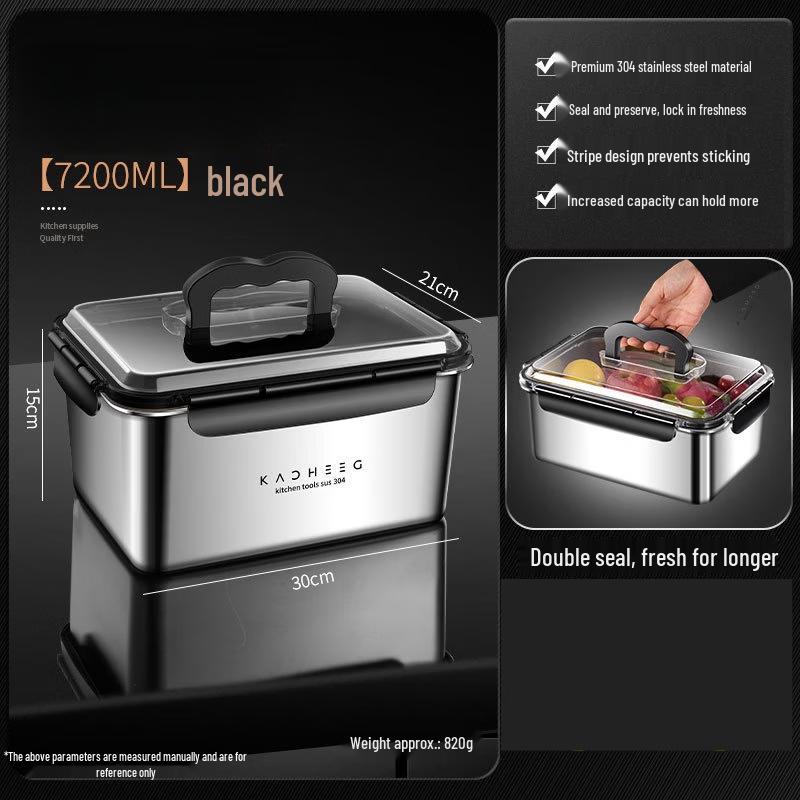 304 Stainless Steel Dumpling & Food Storage Container
