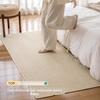 Cream Solid Color Anti-Scratch Bedroom Carpet - Thick Woven Imitation Sisal Floor Mat for Photography & Sound Insulation