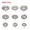 420 14T 17mm Chain Sprocket with Retainer Plate Motorcycle Front Sprocket Gear fits for 50cc 70cc 90cc 110cc 125cc 140cc 160cc Engine Pit Dirt Mini