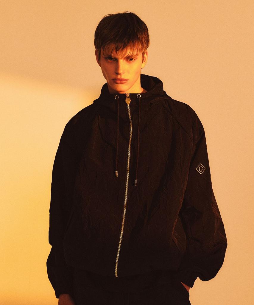 Crakkami Crack Piping Windbreaker (Black)