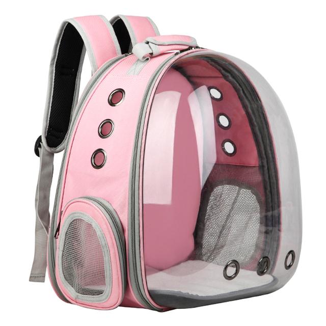Cat Bag Cat Carrier Bag Outdoor Pet Shoulder Bag Carriers Backpack Breathable Portable Travel Transparent Bag for Small Dogs Cat