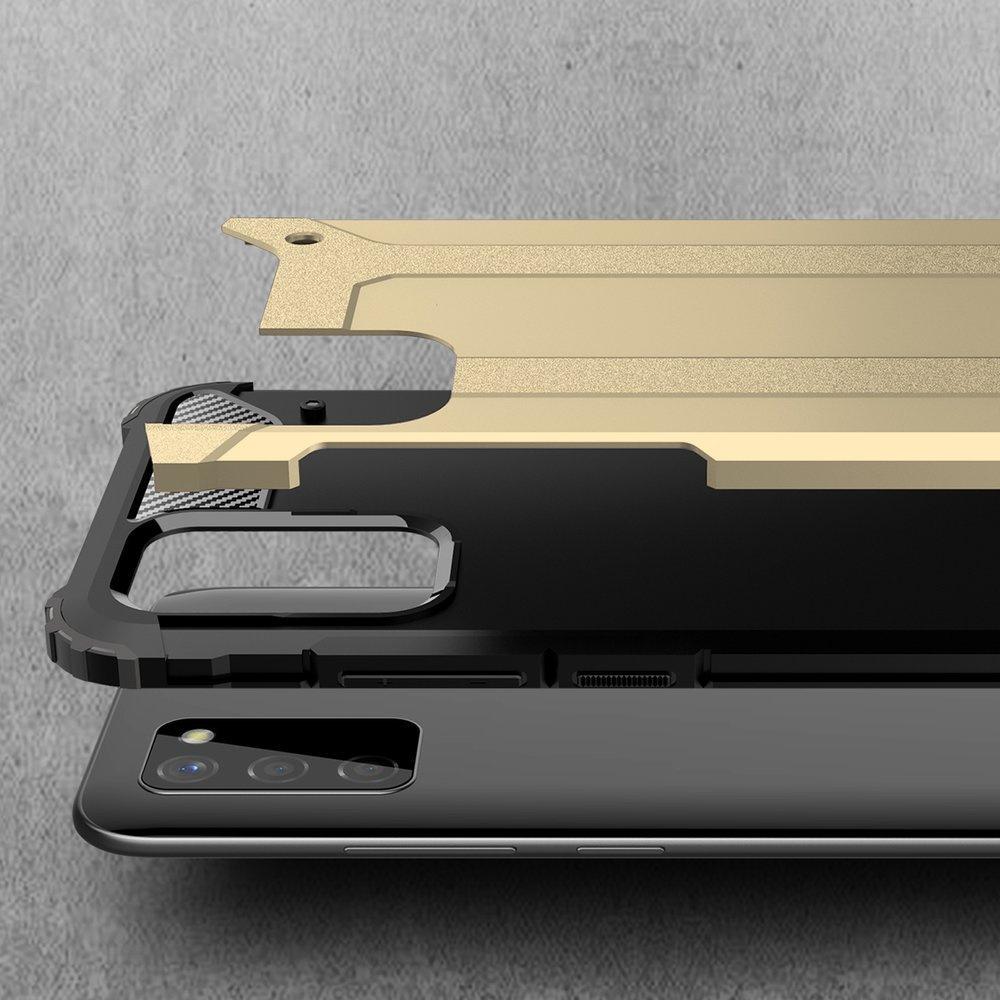 TECH ARMOR case for Samsung Galaxy A02s, Gold