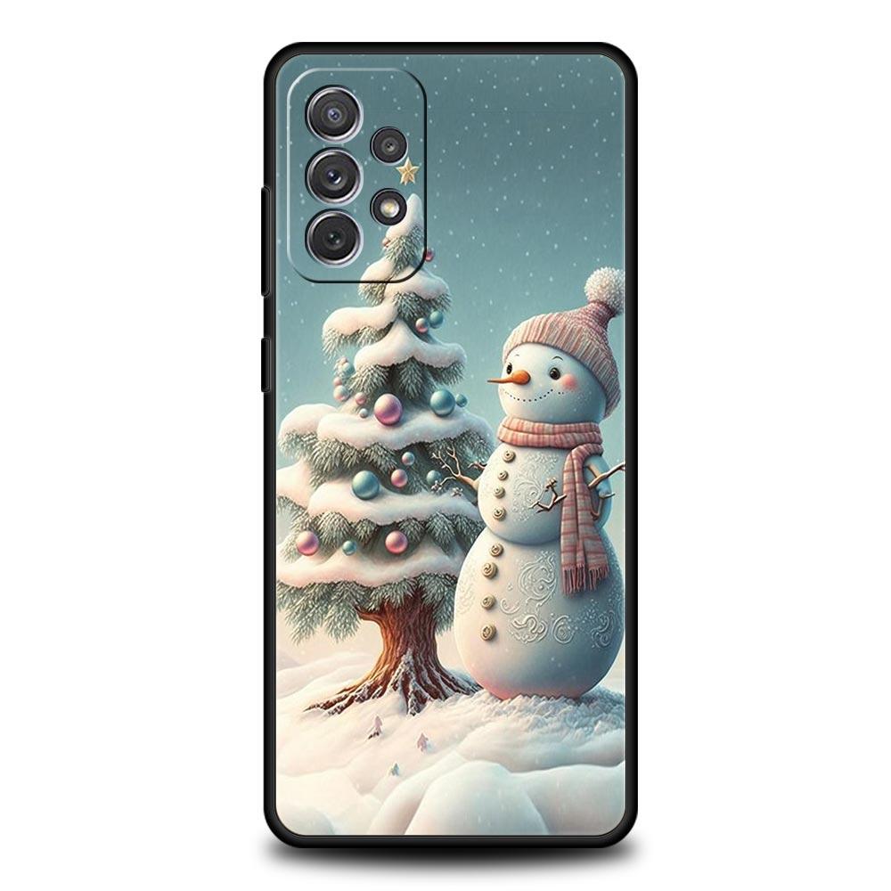 Christmas Graphic Printed Phone Case For Samsung A15 A13 A51 A71 A41 A31 A21S A03S A05 A12 A32 A52 A23 A25 A33 A53 A73 5G Cover