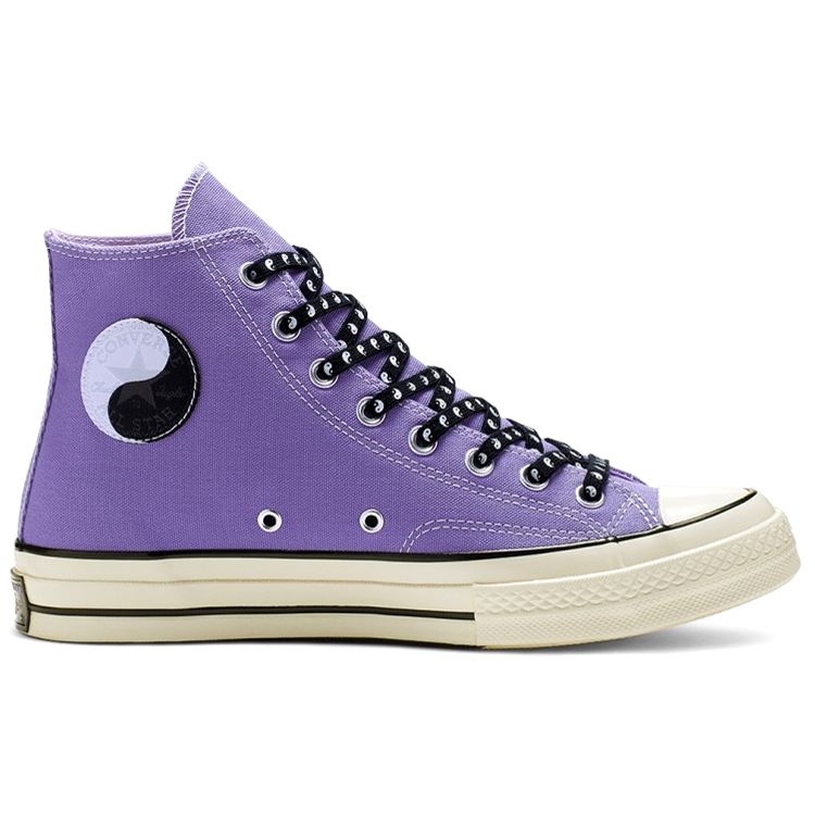Converse Chuck Taylor 1970S Hi Round Toe Lace-Up Mid-Top Canvas Shoes Unisex sneakers Purple 164211C